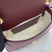 Fortok Gucci Blondie Shoulder Bag Burgundy 815700 21.5x11x8cm - 2
