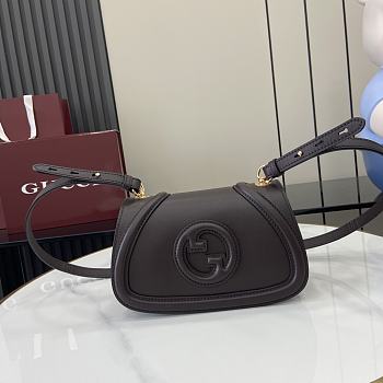 Fortok Gucci Blondie Shoulder Bag Dark Brown 815700 21.5x11x8cm