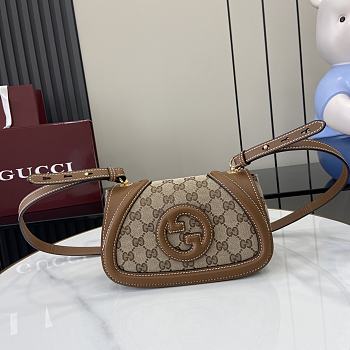 Fortok Gucci Blondie Shoulder Bag Beige & Brown 815700 21.5x11x8cm