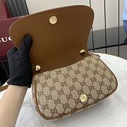 Fortok Gucci Blondie Shoulder Bag Beige & Brown 815700 21.5x11x8cm - 2