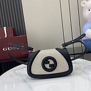 Fortok Gucci Blondie Shoulder Bag Black Canvas 815700 21.5x11x8cm - 1