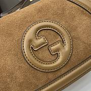 Fortok Gucci Blondie Shoulder Bag Brown Suede & Leather 815700 21.5x11x8cm - 6