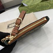 Fortok Gucci GG Emblem Key Case Beige & Dark Brown 819113 12x.7.5cm - 4
