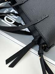 Fortok Fendi Mini Roll Calfskin Bag Black 8655C 15.5x11x13cm - 6