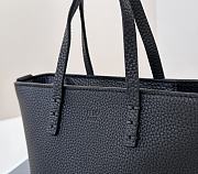 Fortok Fendi Mini Roll Calfskin Bag Black 8655C 15.5x11x13cm - 5