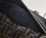 Fortok Fendi Mini Roll Calfskin Bag Black 8655C 15.5x11x13cm - 4