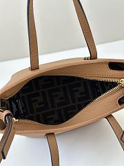 Fortok Fendi Mini Roll Calfskin Bag Brown 8655C 15.5x11x13cm - 4
