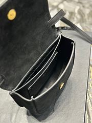 Fortok Saint Laurent Kaia Bag Black Suede 619740 18x15.5x5.5cm - 4