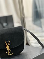 Fortok Saint Laurent Kaia Bag Black Suede 619740 18x15.5x5.5cm - 5