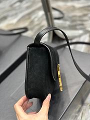 Fortok Saint Laurent Kaia Bag Black Suede 619740 18x15.5x5.5cm - 2