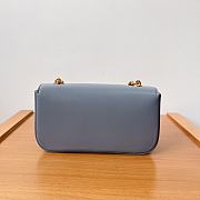 Fortok Celine Chain Bag Blue 197993 20.5x10.5x4cm - 5