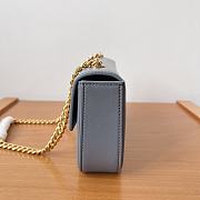 Fortok Celine Chain Bag Blue 197993 20.5x10.5x4cm - 3