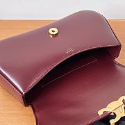 Fortok Celine Teen Lola Bag Burgundy 119533 20x11.5x5cm - 3