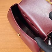 Fortok Celine Teen Lola Bag Burgundy 119533 20x11.5x5cm - 4