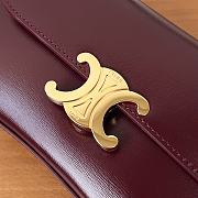 Fortok Celine Teen Lola Bag Burgundy 119533 20x11.5x5cm - 5