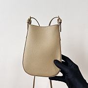 Fortok Celine Phone Bag Cream 15x19.5x3cm - 4