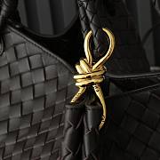 Fortok Bottega Veneta Large Parachute Bag Black 796571 30x26x20cm - 6