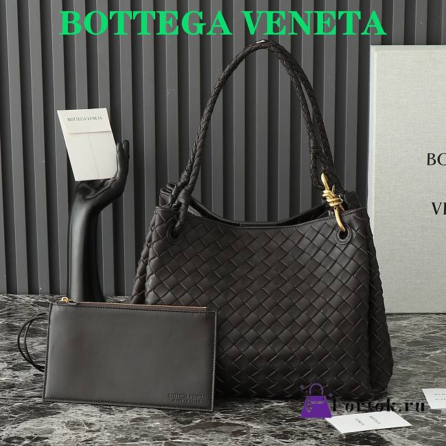 Fortok Bottega Veneta Large Parachute Bag Black 796571 30x26x20cm - 1