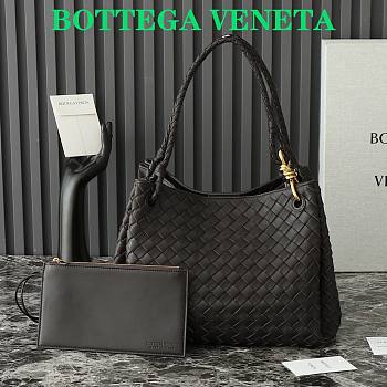Fortok Bottega Veneta Large Parachute Bag Black 796571 30x26x20cm