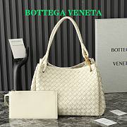 Fortok Bottega Veneta Large Parachute Bag White 796571 30x26x20cm - 1