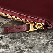 Fortok Bottega Veneta Large Parachute Bag Burgundy 796571 30x26x20cm - 6