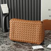 Fortok Bottega Veneta Large Parachute Bag Brown 796571 30x26x20cm - 6