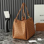 Fortok Bottega Veneta Large Parachute Bag Brown 796571 30x26x20cm - 5