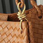 Fortok Bottega Veneta Large Parachute Bag Brown 796571 30x26x20cm - 4