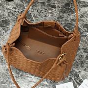 Fortok Bottega Veneta Large Parachute Bag Brown 796571 30x26x20cm - 2