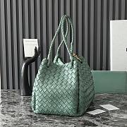 Fortok Bottega Veneta Large Parachute Bag Green 796571 30x26x20cm - 6