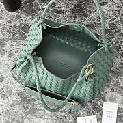 Fortok Bottega Veneta Large Parachute Bag Green 796571 30x26x20cm - 5