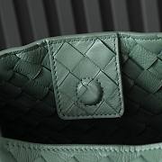 Fortok Bottega Veneta Large Parachute Bag Green 796571 30x26x20cm - 2