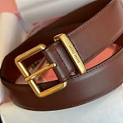 Fortok Miu Miu Belt Brown 3.5cm - 5