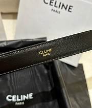 Fortok Celine Triumphal Belt Black Gold Buckle  - 2