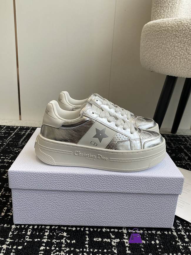 Fortok Dior Star Sneakers Silver - 1
