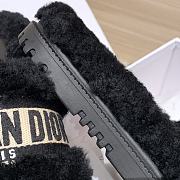 Fortok Dior Fur Slippers Black - 4