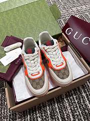 Fortok Gucci Re-Web Sneakers GG Beige, White & Orange - 1