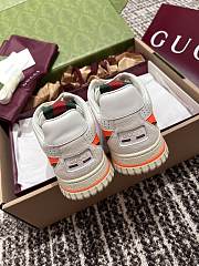 Fortok Gucci Re-Web Sneakers GG Beige, White & Orange - 6