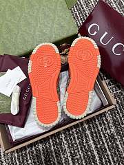 Fortok Gucci Re-Web Sneakers GG Beige, White & Orange - 5