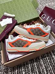 Fortok Gucci Re-Web Sneakers GG Beige, White & Orange - 3