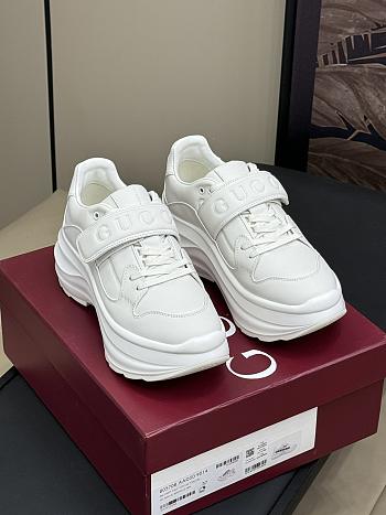 Fortok Gucci Wave Wedge Sneaker White Leather