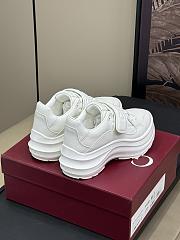 Fortok Gucci Wave Wedge Sneaker White Leather - 2