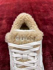 Fortok Gucci Mac80 Trainer Leather & Merino Wool Off White - 2