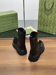 Fortok Gucci Black Boots With Web - 3