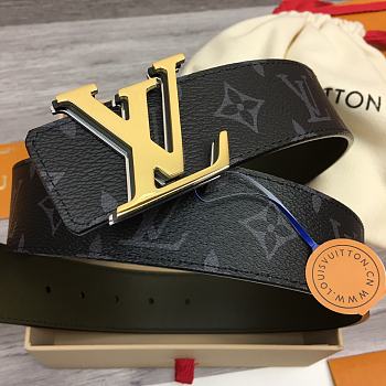 Fortok Louis Vuitton Initiales 40mm Reversible Belt Black Leather