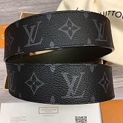 Fortok Louis Vuitton Initiales 40mm Reversible Belt Black Leather - 3