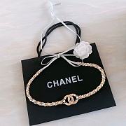 Fortok Chanel Calfskin White Brass Material Double-sided Belt - 1
