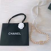 Fortok Chanel Calfskin White Brass Material Double-sided Belt - 5