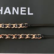 Fortok Chanel Calfskin Black Brass Material Double-sided Belt - 4