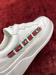 Fortok Gucci Chunky Sneaker White Demetra Logo Gucci Web Print - 2